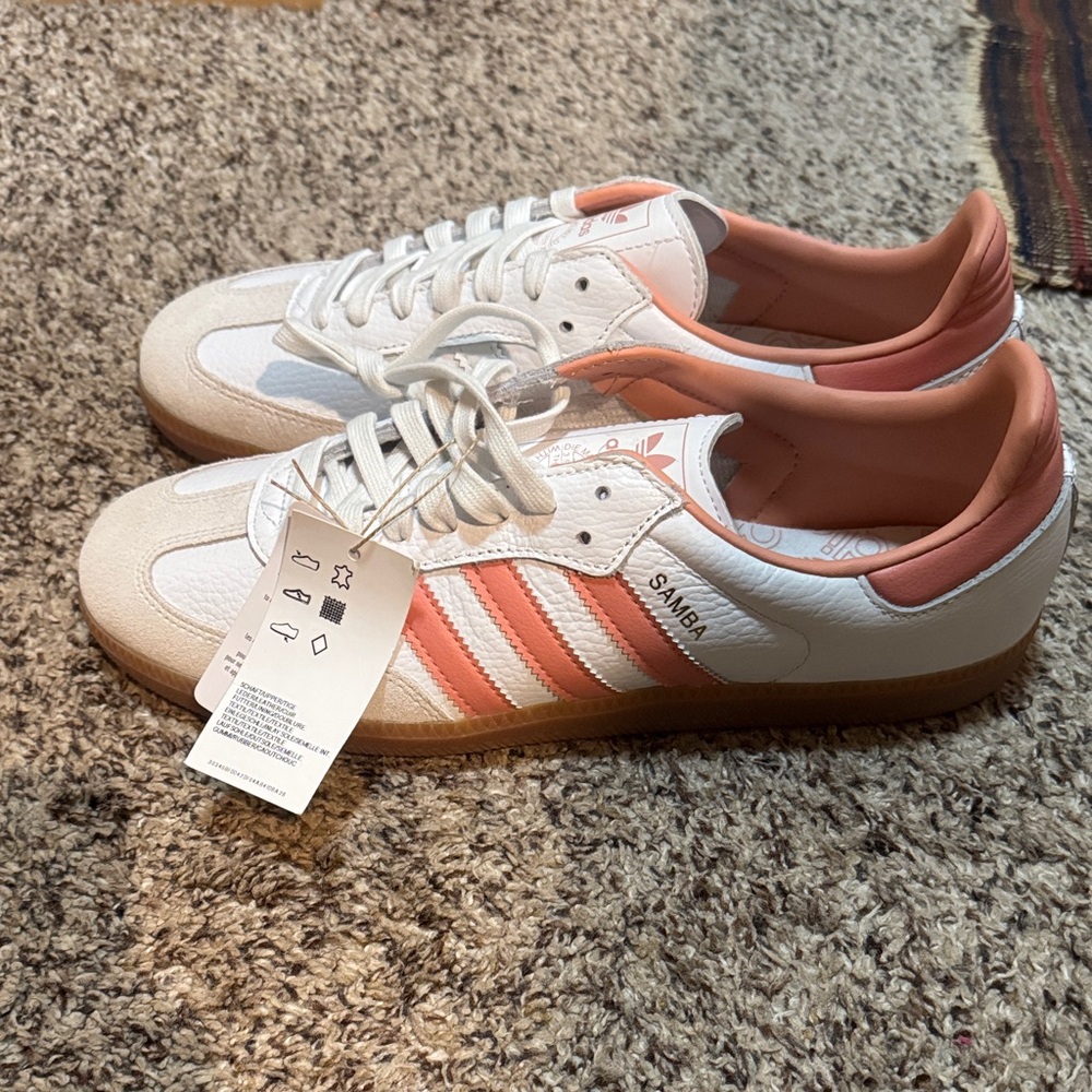 adidas Samba Women's Sneakers White & Pink